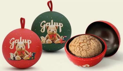 PANETTONE MIGNON TRADIZIONALE CON GOCCE DI CIOCCOLATO FONDENTE IN PALLINA DI LATTA